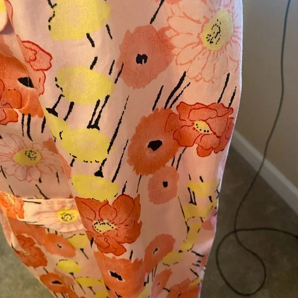 Floral Pink Trench Coat - Picture 3 of 6